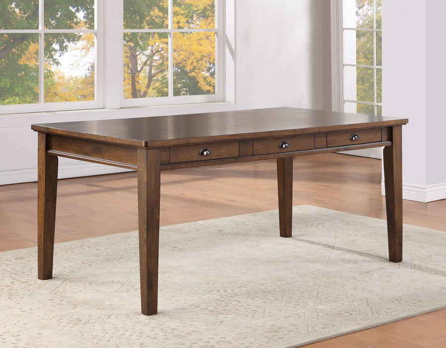 Steve Silver Ora 6 Drawer Dining Table in Hickory - Furniture Max (Falls Church,VA) *