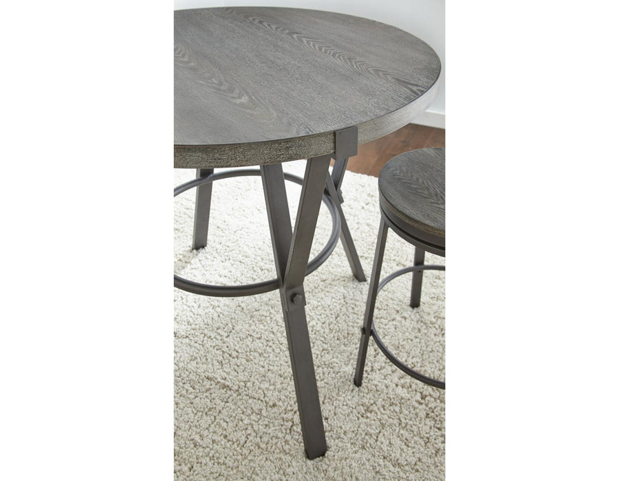 Steve Silver Portland Round Counter Table in Gray - Furniture Max (Falls Church,VA) *