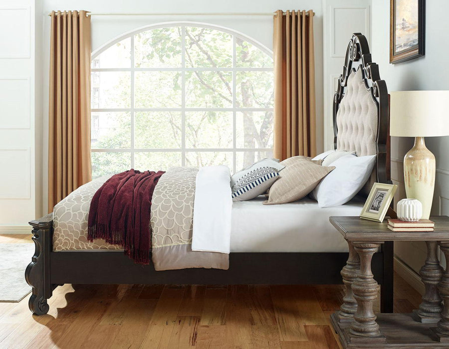 Steve Silver Rhapsody King Panel Bed in Molasses - Furniture Max (Falls Church,VA) *