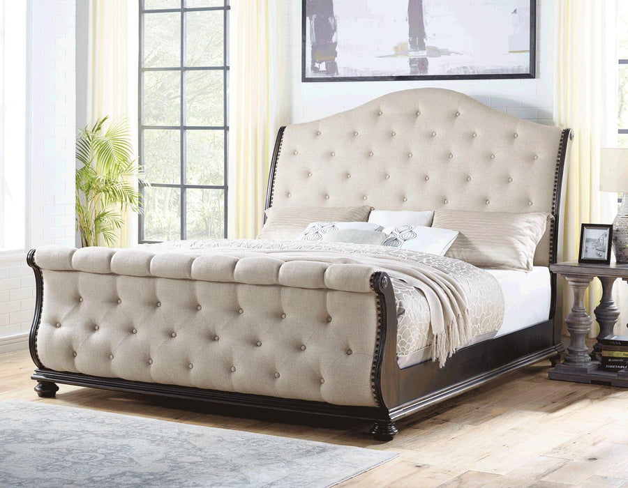 Steve Silver Rhapsody King Sleigh Bed in Molasses - Furniture Max (Falls Church,VA) *