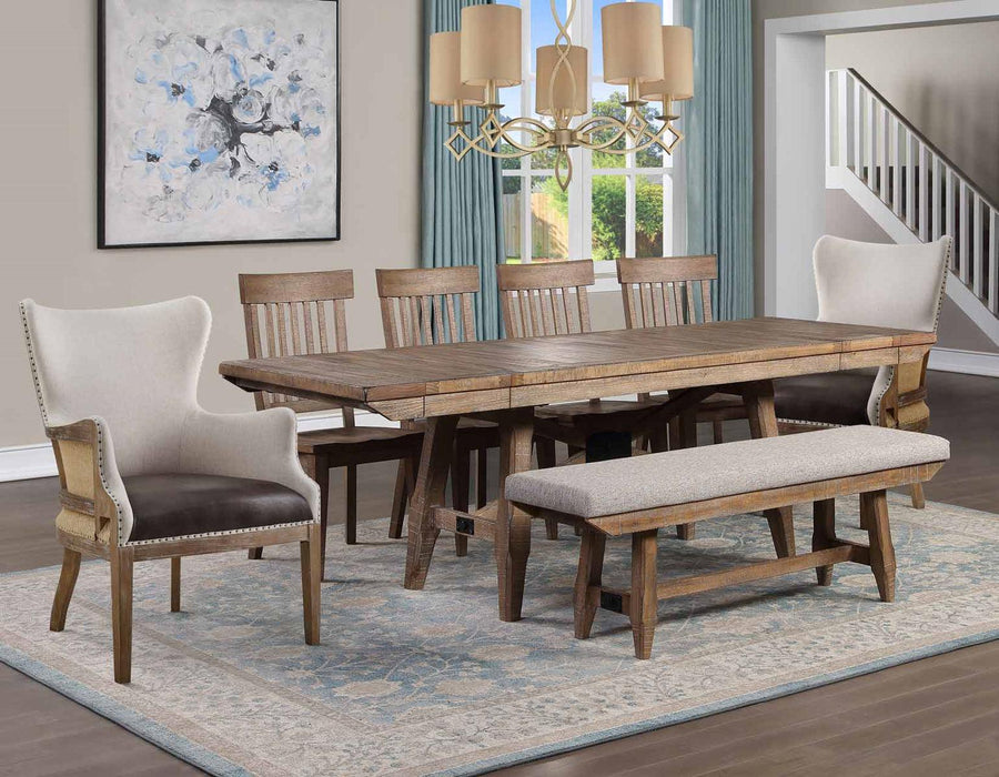 Steve Silver Riverdale Bench in Driftwood - Furniture Max (Falls Church,VA) *