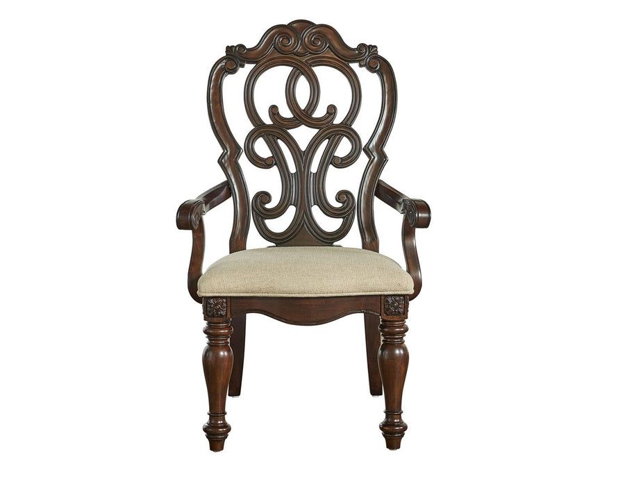Steve Silver Royale Arm Chair in Brown Pecan (Set of 2) - Furniture Max (Falls Church,VA) *