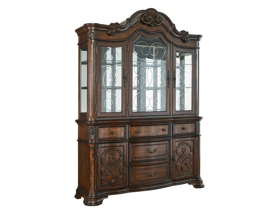Steve Silver Royale Buffet w/ Hutch in Brown Pecan - Furniture Max (Falls Church,VA) *