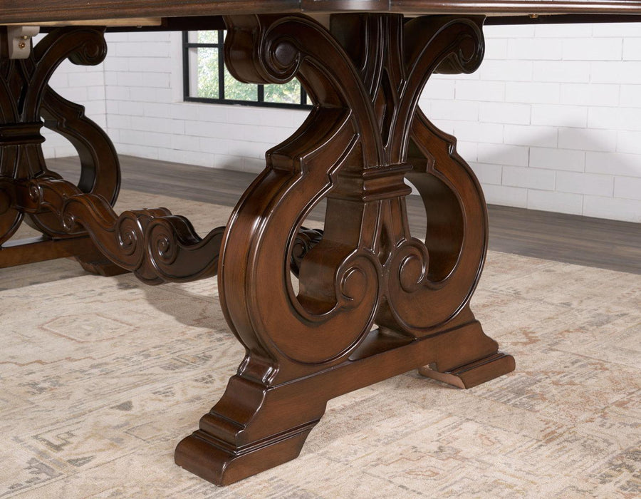 Steve Silver Royale Dining Table in Brown Pecan - Furniture Max (Falls Church,VA) *