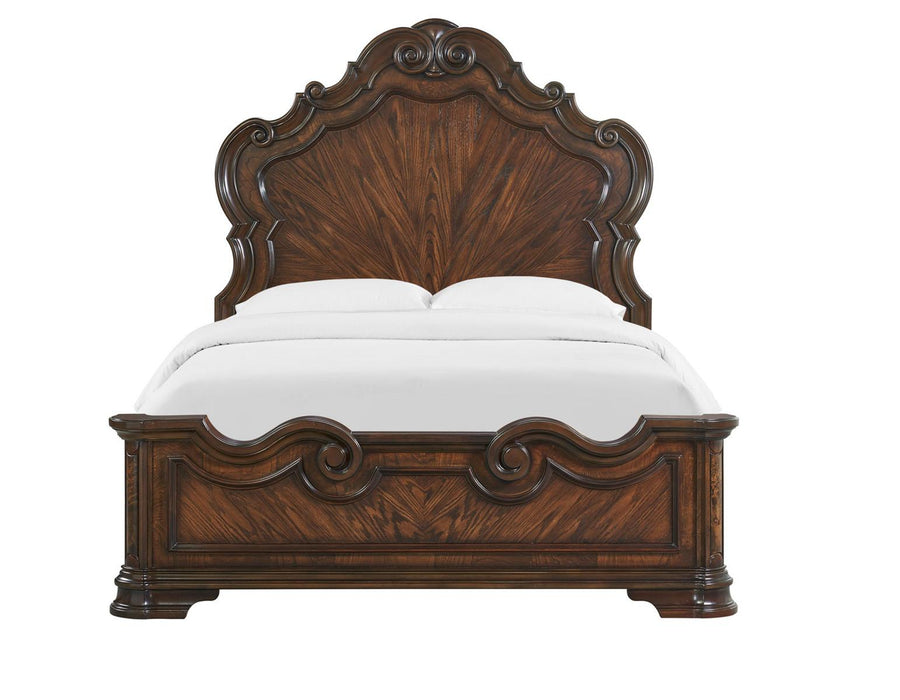 Steve Silver Royale King Panel Bed in Brown Cherry - Furniture Max (Falls Church,VA) *