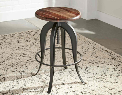 Steve Silver Sparrow Round Setup Stool in Natural Brown (Set of 2) - Furniture Max (Falls Church,VA) *
