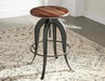 Steve Silver Sparrow Round Setup Stool in Natural Brown (Set of 2) - Furniture Max (Falls Church,VA) *