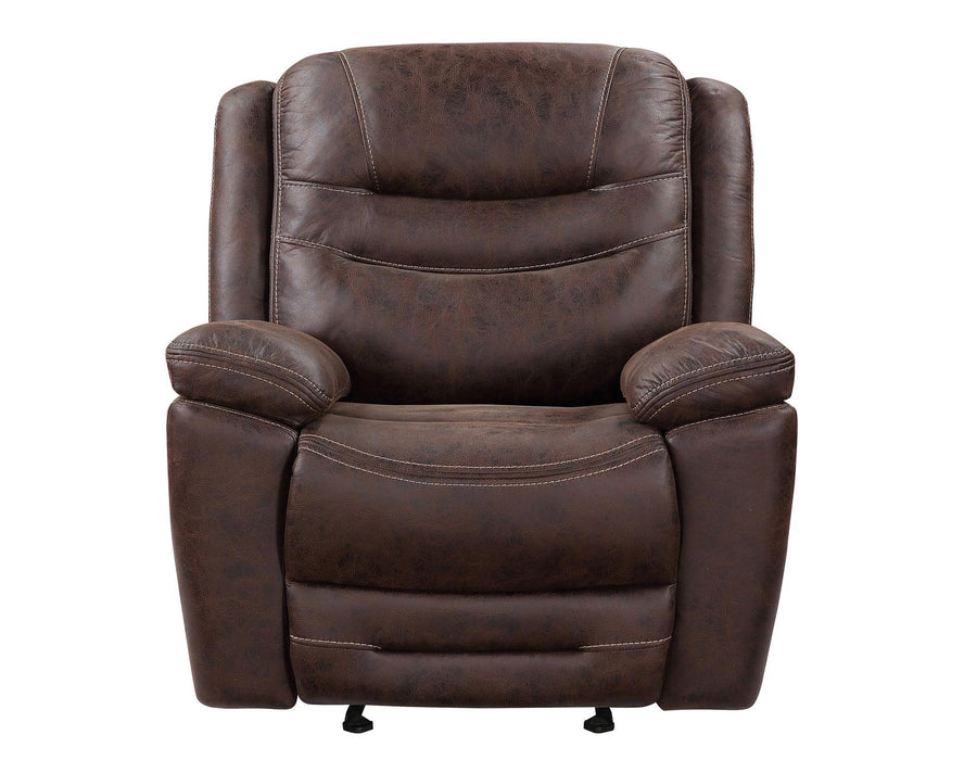 Steve Silver Stetson Manual Glider Recliner in Merlot - Furniture Max (Falls Church,VA) *