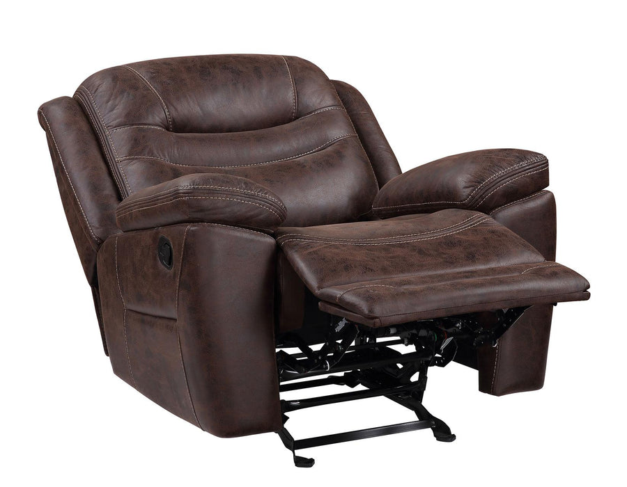 Steve Silver Stetson Manual Glider Recliner in Merlot - Furniture Max (Falls Church,VA) *