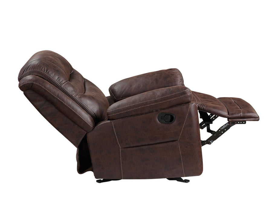 Steve Silver Stetson Manual Glider Recliner in Merlot - Furniture Max (Falls Church,VA) *