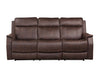 Steve Silver Valencia Dual Power Reclining Sofa in Walnut - Furniture Max (Falls Church,VA) *