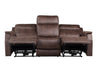 Steve Silver Valencia Dual Power Reclining Sofa in Walnut - Furniture Max (Falls Church,VA) *