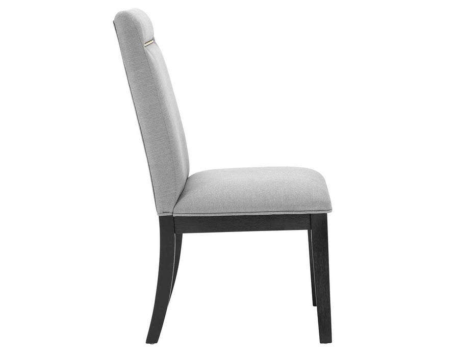 Steve Silver Yves Performance Side Chair in Rubbed Charcoal (Set of 2) - Furniture Max (Falls Church,VA) *
