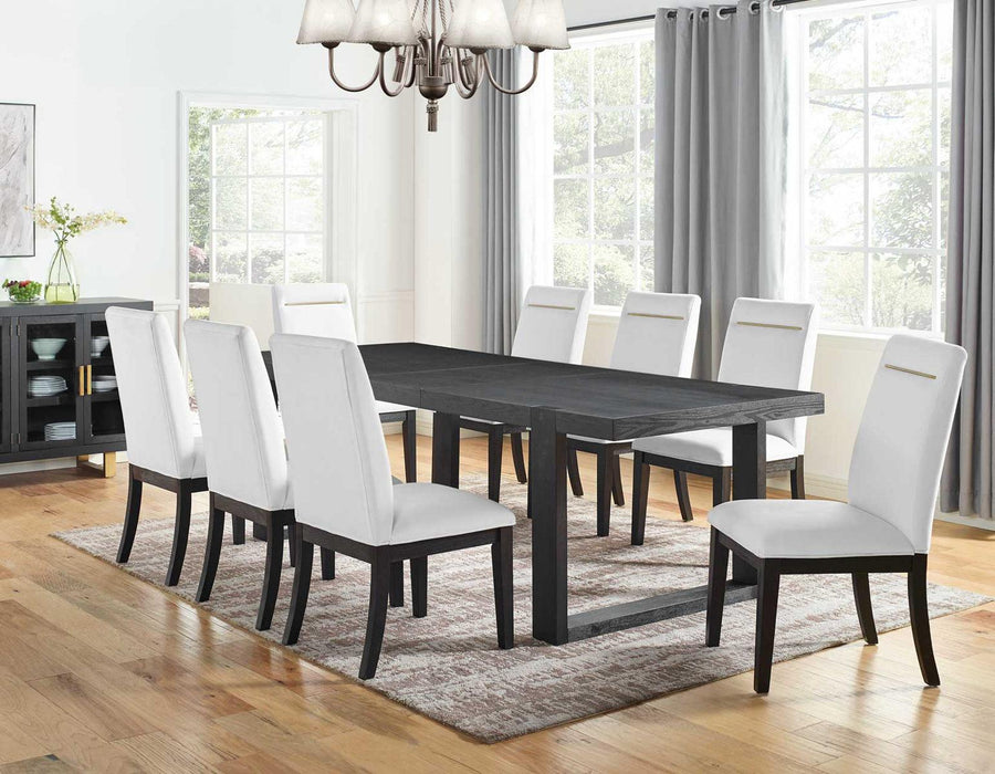 Steve Silver Yves Performance Side Chair in Rubbed Charcoal (Set of 2) - Furniture Max (Falls Church,VA) *