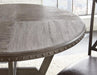 Steve Silver Alamo Round Dining Table in Gray - Furniture Max (Falls Church,VA) *