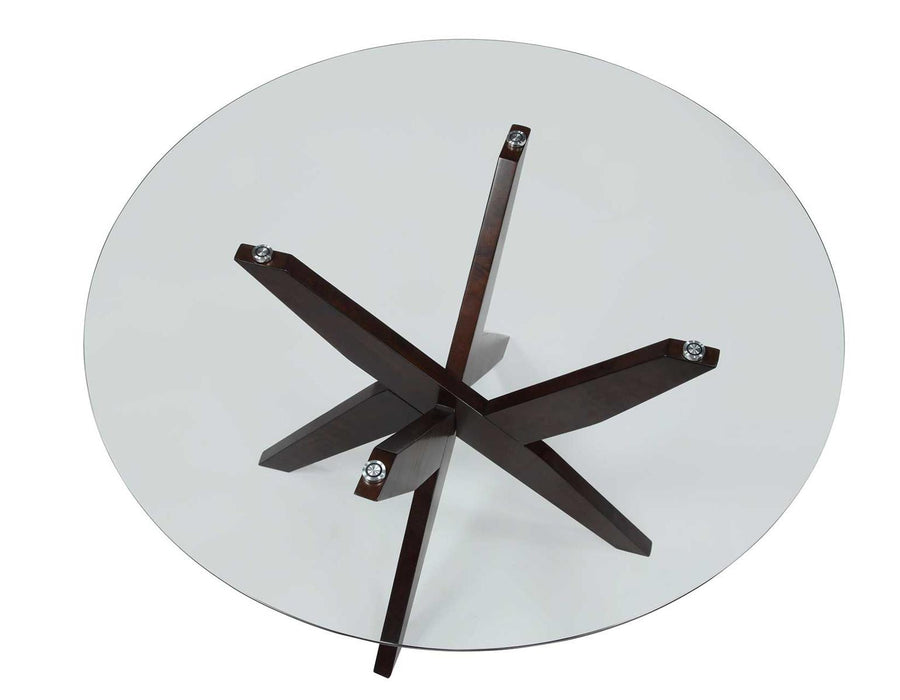 Steve Silver Amalie Round Dining Table in Walnut - Furniture Max (Falls Church,VA) *