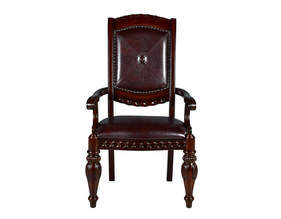 Steve Silver Antoinette Arm Chair (Set of 2) in Rich Cherry - Furniture Max (Falls Church,VA) *