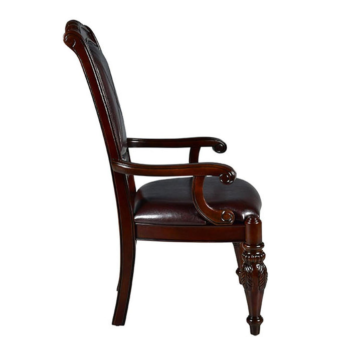 Steve Silver Antoinette Arm Chair (Set of 2) in Rich Cherry - Furniture Max (Falls Church,VA) *