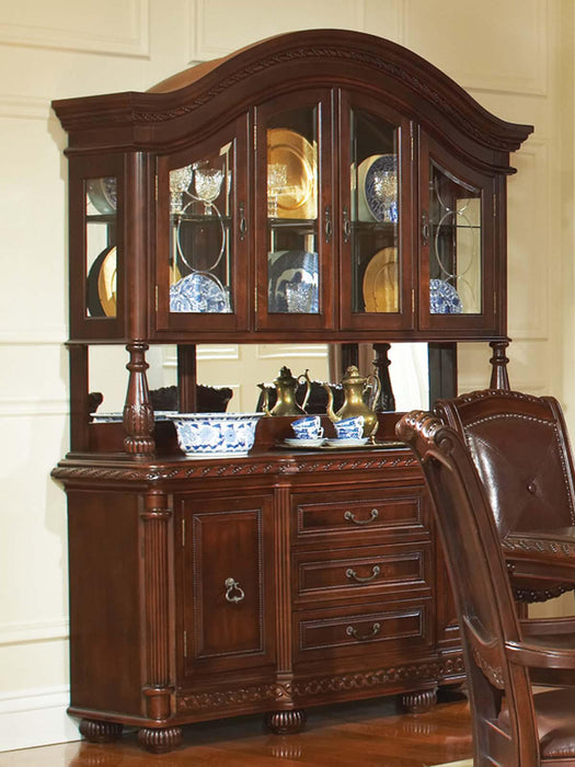 Steve Silver Antoinette Buffet & Hutch in Rich Cherry_H - Furniture Max (Falls Church,VA) *