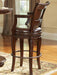 Steve Silver Antoinette Swivel Bar Chair (Set of 2) in Rich Cherry - Furniture Max (Falls Church,VA) *
