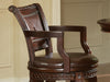 Steve Silver Antoinette Swivel Bar Chair (Set of 2) in Rich Cherry - Furniture Max (Falls Church,VA) *