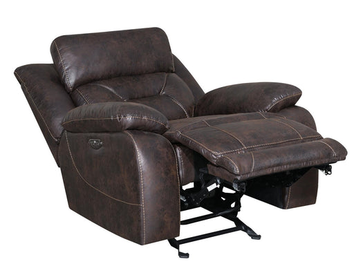 Steve Silver Aria Dual Power Recliner in Saddle Brown - Furniture Max (Falls Church,VA) *