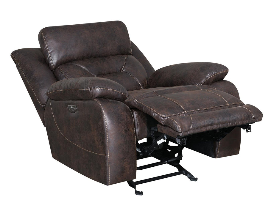 Steve Silver Aria Dual Power Recliner in Saddle Brown - Furniture Max (Falls Church,VA) *