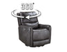 Steve Silver Athens Triple-Power 360 Degree Swivel Motion Chair in Charcoal - Furniture Max (Falls Church,VA) *