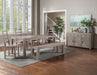 Steve Silver Auckland Reclaimed Wood Bench in Weathered Grey - Furniture Max (Falls Church,VA) *