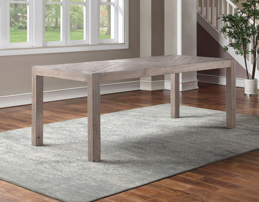 Steve Silver Auckland Reclaimed Wood Dining Table in Weathered Grey - Furniture Max (Falls Church,VA) *
