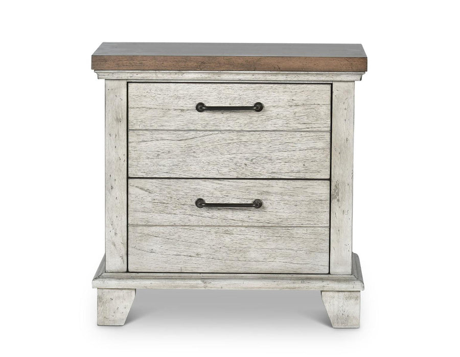 Steve Silver Bear Creek 2 Drawer Nightstand in White Smoke - Furniture Max (Falls Church,VA) *