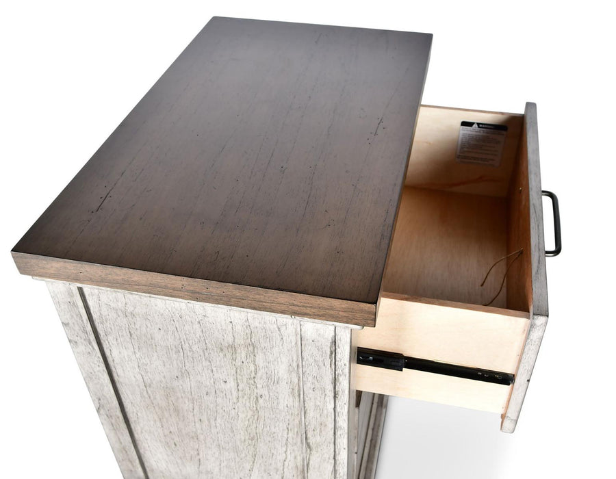 Steve Silver Bear Creek 2 Drawer Nightstand in White Smoke - Furniture Max (Falls Church,VA) *