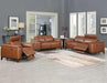 Steve Silver Bergamo Dual-Power Leather Reclining Sofa in Mocha - Furniture Max (Falls Church,VA) *
