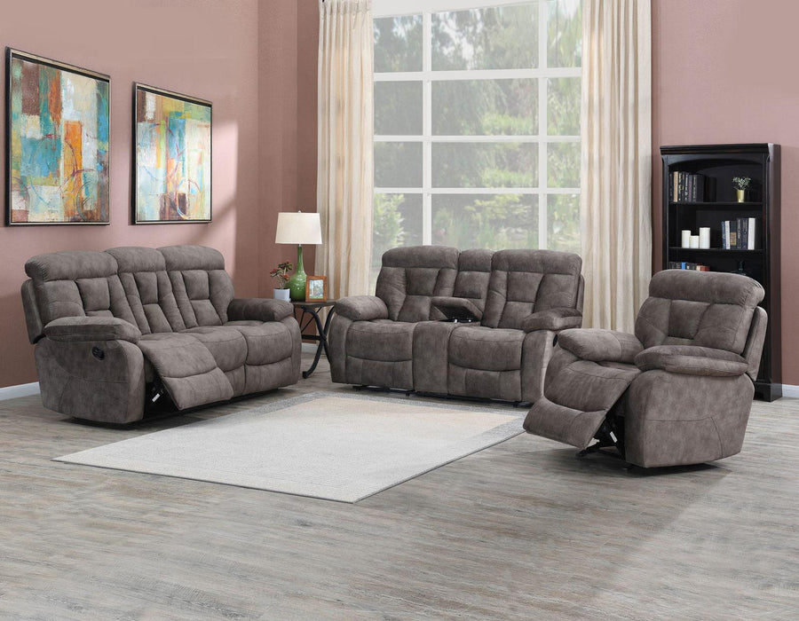 Steve Silver Bogata Manual Reclining Sofa in Majestic Mushroom - Furniture Max (Falls Church,VA) *