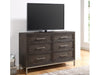 Steve Silver Broomfield 6 Drawer Dresser in Walnut - Furniture Max (Falls Church,VA) *