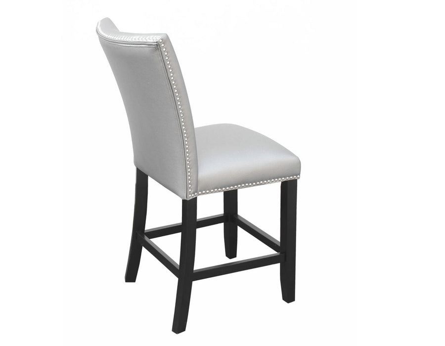 Steve Silver Camila Silver Counter Chair in Silver (Set of 2) - Furniture Max (Falls Church,VA) *
