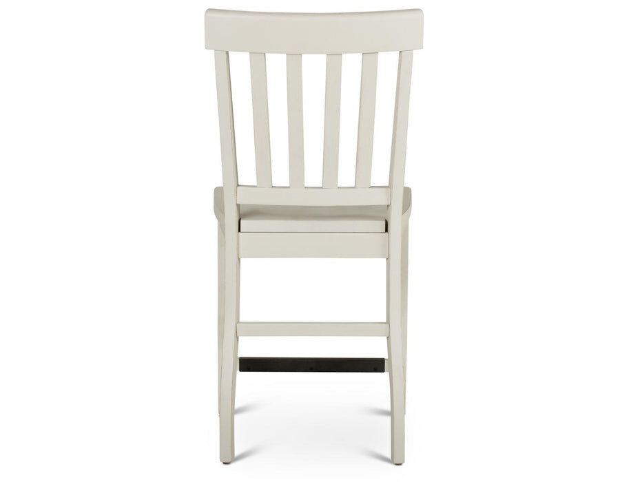 Steve Silver Cayla Counter Chair in Antique White (Set of 2) - Furniture Max (Falls Church,VA) *