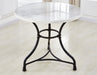 Steve Silver Claire Round White Marble Top Dining Table in White - Furniture Max (Falls Church,VA) *