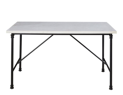 Steve Silver Claire White Marble Top Dining Table in White - Furniture Max (Falls Church,VA) *