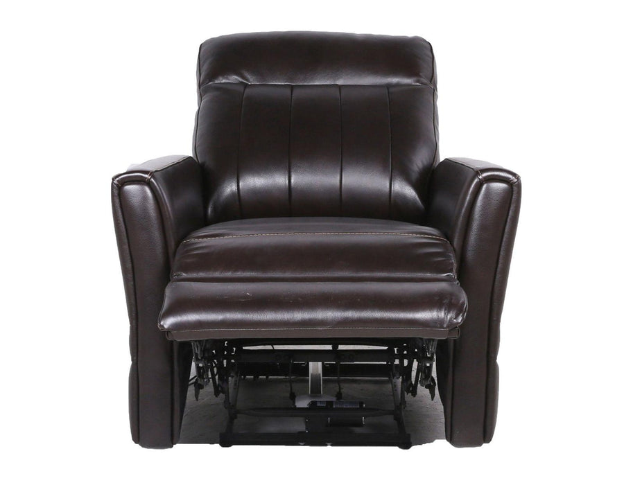 Steve Silver Coachella Leather Dual Power Recliner in Brown - Furniture Max (Falls Church,VA) *