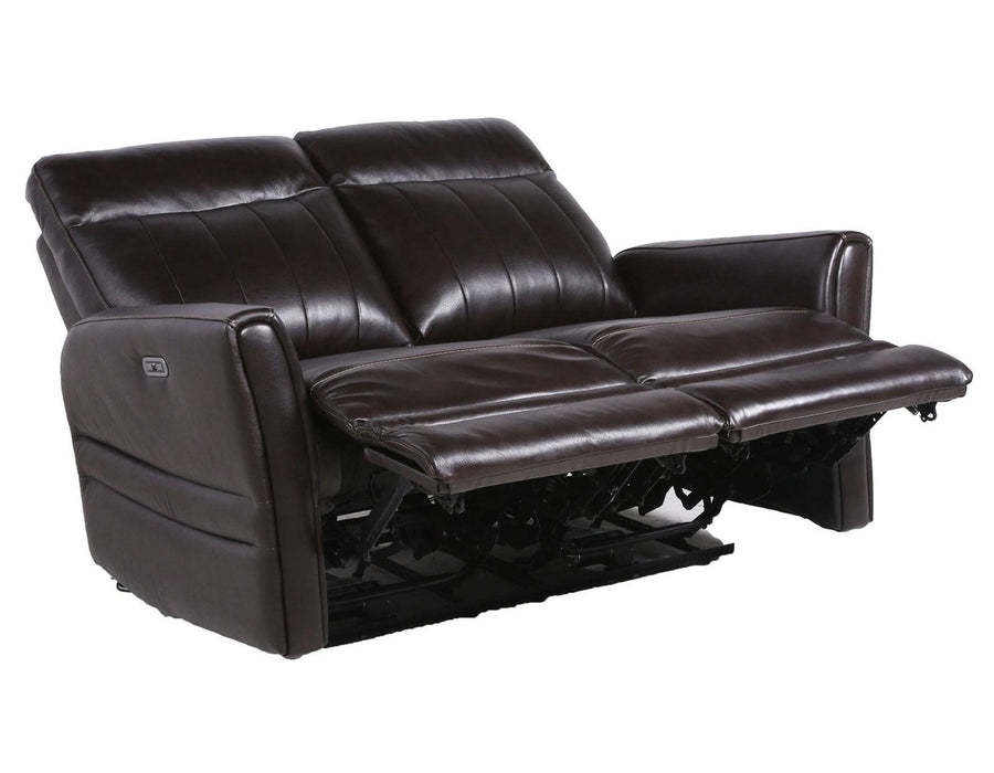 Steve Silver Coachella Leather Dual Power Reclining Loveseat in Brown - Furniture Max (Falls Church,VA) *