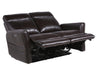 Steve Silver Coachella Leather Dual Power Reclining Loveseat in Brown - Furniture Max (Falls Church,VA) *