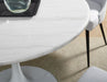 Steve Silver Colfax Round White Marble Top Dining Table in White - Furniture Max (Falls Church,VA) *