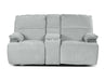 Steve Silver Cyprus Manual Reclining Console Loveseat in Two-Tone Cloud - Furniture Max (Falls Church,VA) *