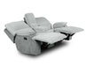 Steve Silver Cyprus Manual Reclining Console Loveseat in Two-Tone Cloud - Furniture Max (Falls Church,VA) *
