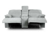Steve Silver Cyprus Manual Reclining Console Loveseat in Two-Tone Cloud - Furniture Max (Falls Church,VA) *