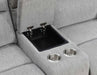 Steve Silver Cyprus Manual Reclining Console Loveseat in Two-Tone Cloud - Furniture Max (Falls Church,VA) *