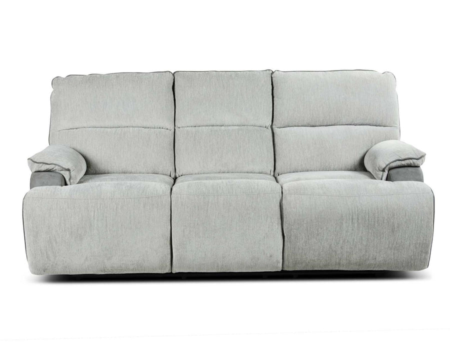 Steve Silver Cyprus Manual Reclining Sofa in Two-Tone Cloud - Furniture Max (Falls Church,VA) *