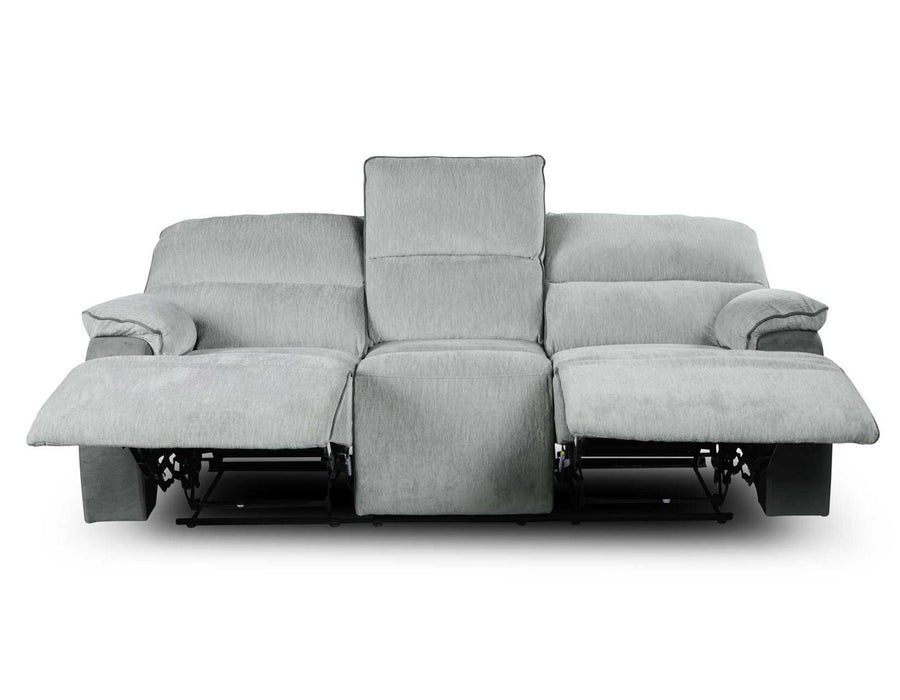 Steve Silver Cyprus Manual Reclining Sofa in Two-Tone Cloud - Furniture Max (Falls Church,VA) *