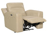 Steve Silver Doncella Leather Dual Power Recliner in Surly Sand - Furniture Max (Falls Church,VA) *